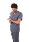 Dark Grey Scrub – Poly