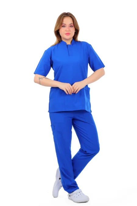 سكراب رويال نسائي أزرق نص كم