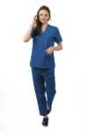 Dark Steel Blue Scrub