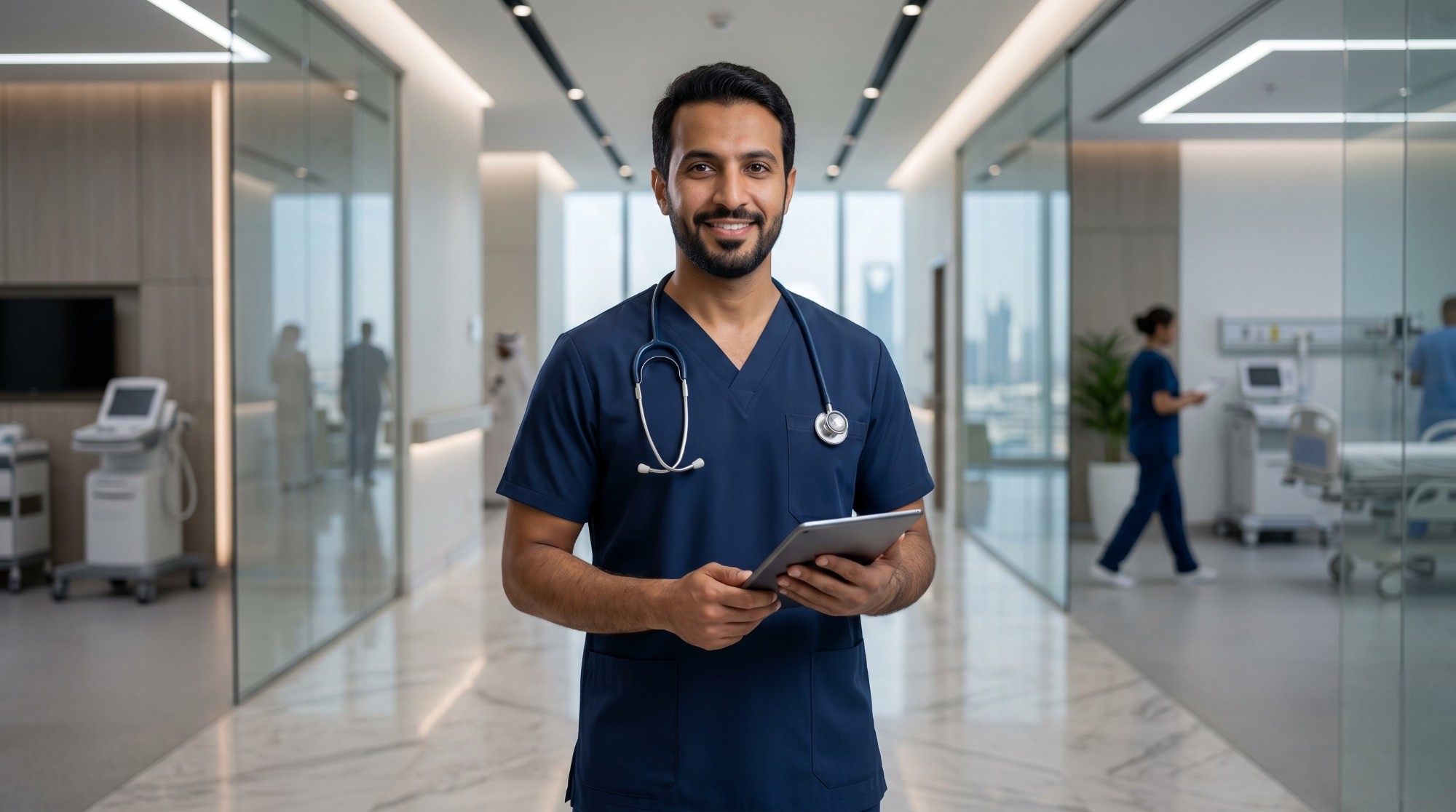 navy blue scrubs
