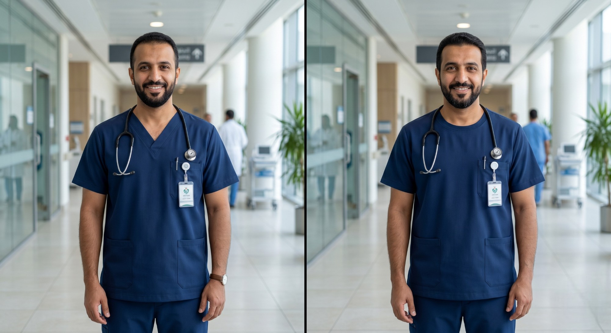 v-neck scrubs